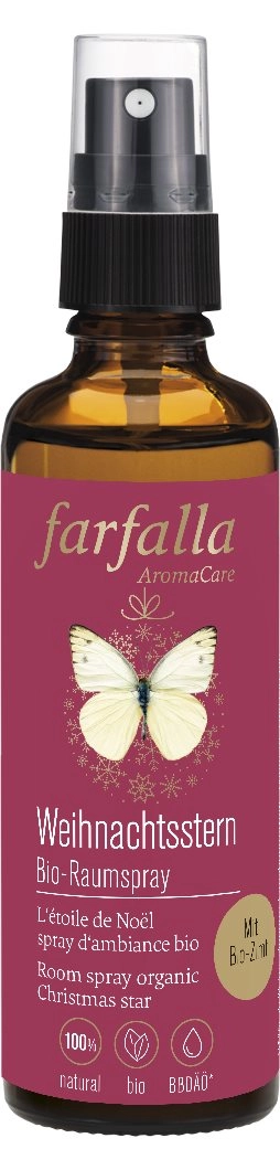 FARFALLA Bio-Raumspray Weihnachtsstern 75 ml