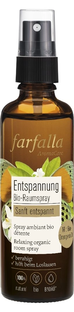 FARFALLA Bio-Raumspray sanft entsp Orangenbl 75 ml