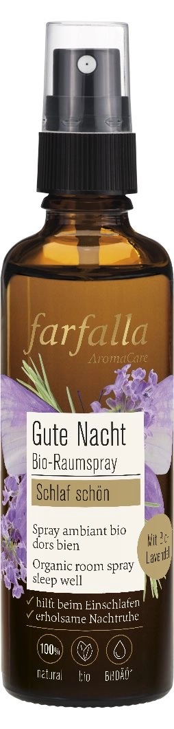 FARFALLA Bio-Raumspray Lavendel schlaf schön 75 ml