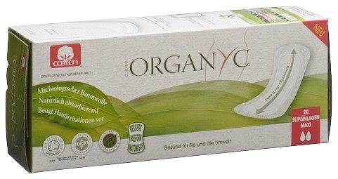 ORGANYC Slipeinlagen maxi extra lang 20 Stk