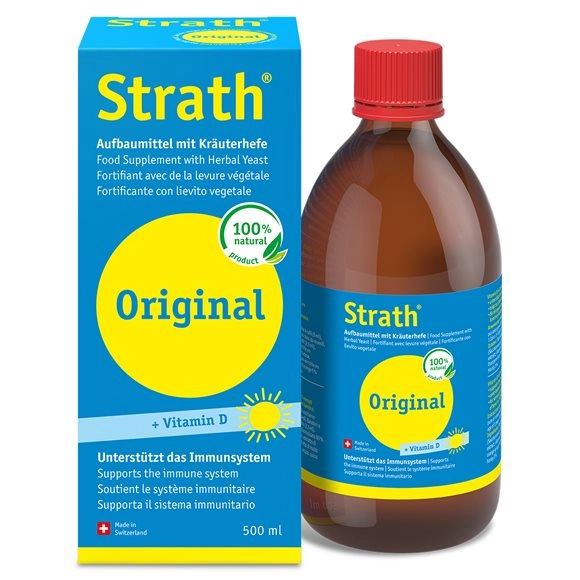 STRATH Original liq Aufbaumittel mit Vit D 500 ml
