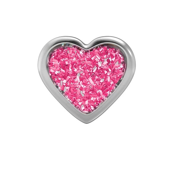 STUDEX 11208 Herz Glitter 7mm 1 Paar