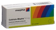 CETIRIZIN Mepha Lactab 10 mg 10 Stk