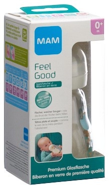 MAM Feel Good Glasflasche 170ml 0+m Unisex